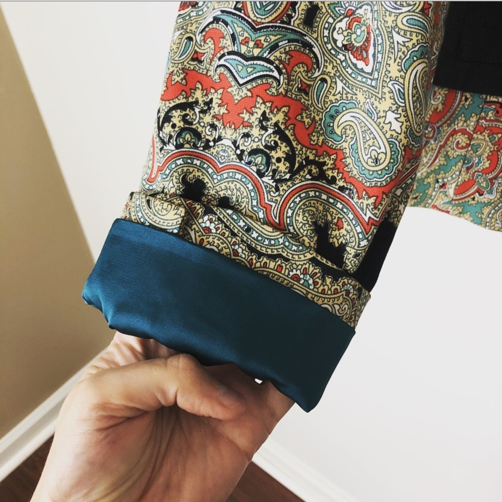 Anthropologie cartonnier paisley blazer plus 14 - Picture 4 of 6